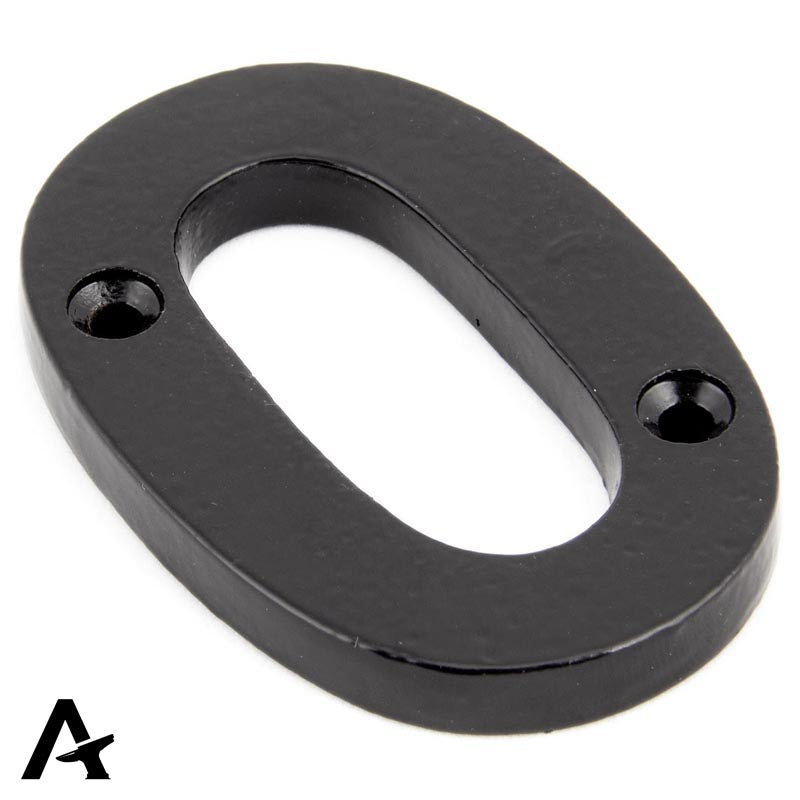NUMERAL 0 78x50x8 BLK