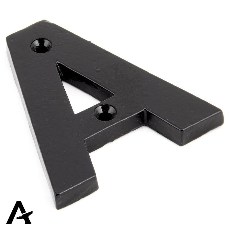 LETTER A 78x67x8 BLK