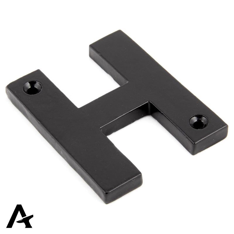 LETTER H 78x64x8 BLK