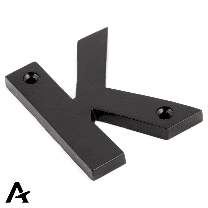 LETTER K 78x64x8 BLK