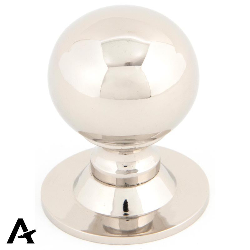 BALL CABINET KNOB 31x44 PNP - 83888 by MARCHES (ANVIL) ARCHITECTURAL HARDWARE