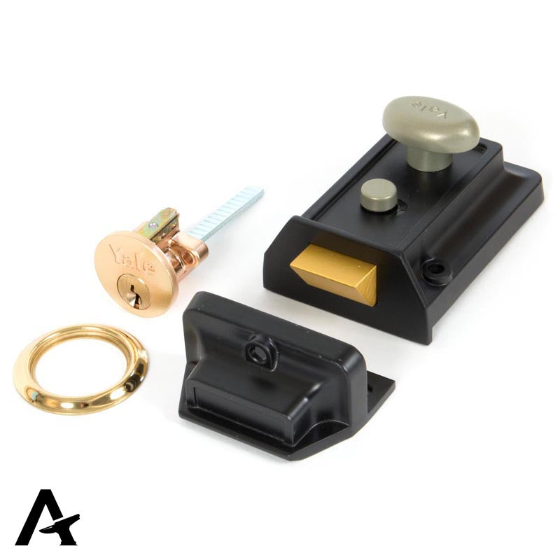 TRADITIONAL CASE NIGHT LATCH BS60 90x64x23 BLK