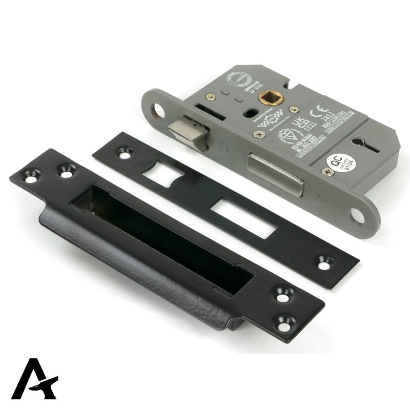 5LEVER SASH LOCK BS44 ALI 64 BLK