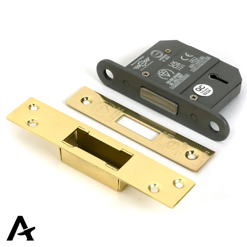 5LEVER DEADLOCK BS44 DIF 64 PBR - 51405 by MARCHES (ANVIL) ARCHITECTURAL HARDWARE