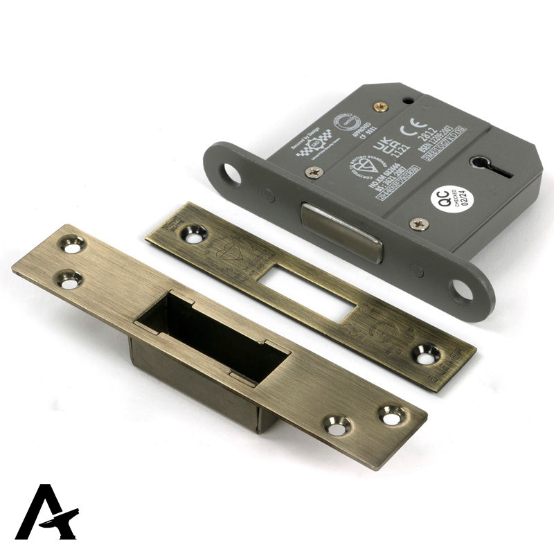 5LEVER DEADLOCK BS56 DIF 76 AGBR - 51418 by MARCHES (ANVIL) ARCHITECTURAL HARDWARE