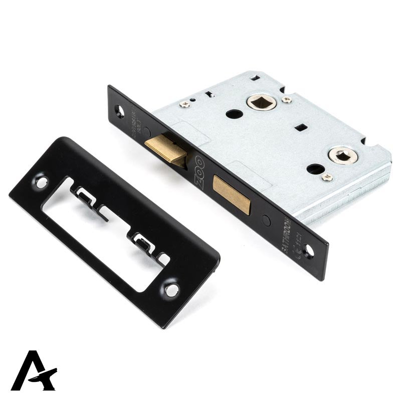 BATHROOM MORTICE LOCK BS56 76 BLK