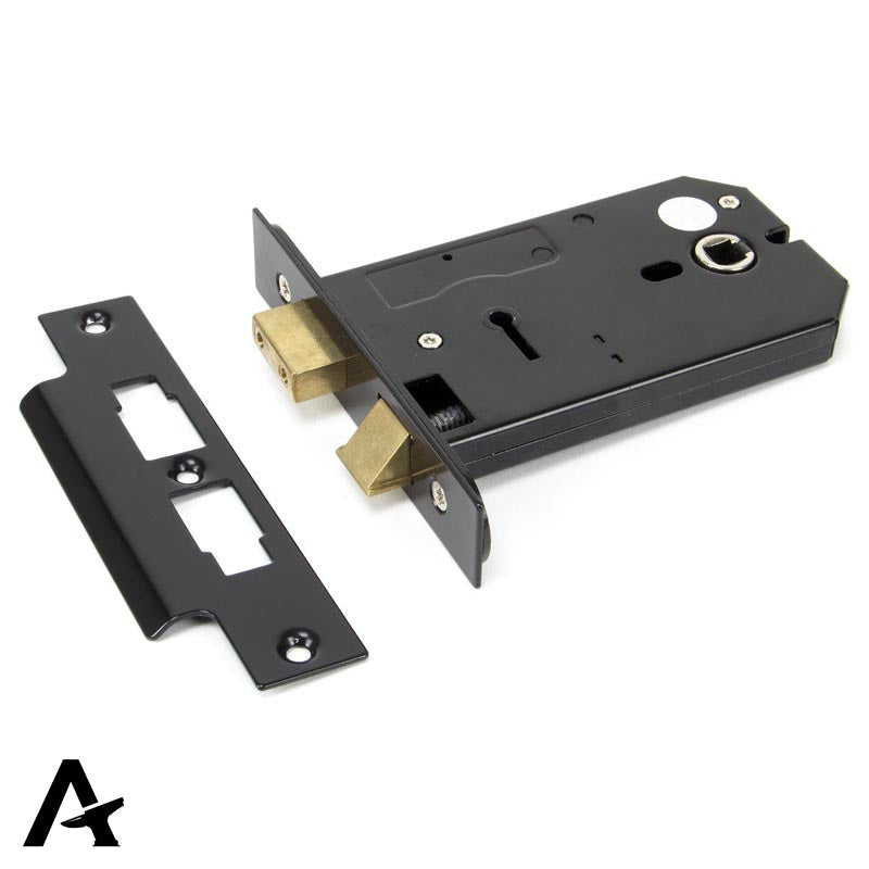 3 LEVER HORIZONTAL LOCK BS38 BLK by MARCHES (ANVIL) ARCHITECTURAL HARDWARE