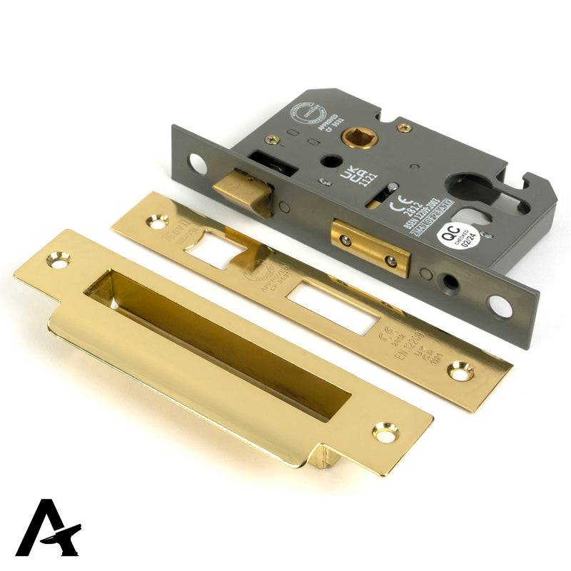 EURO SASH LOCK BS44 64 PBR by MARCHES (ANVIL) ARCHITECTURAL HARDWARE