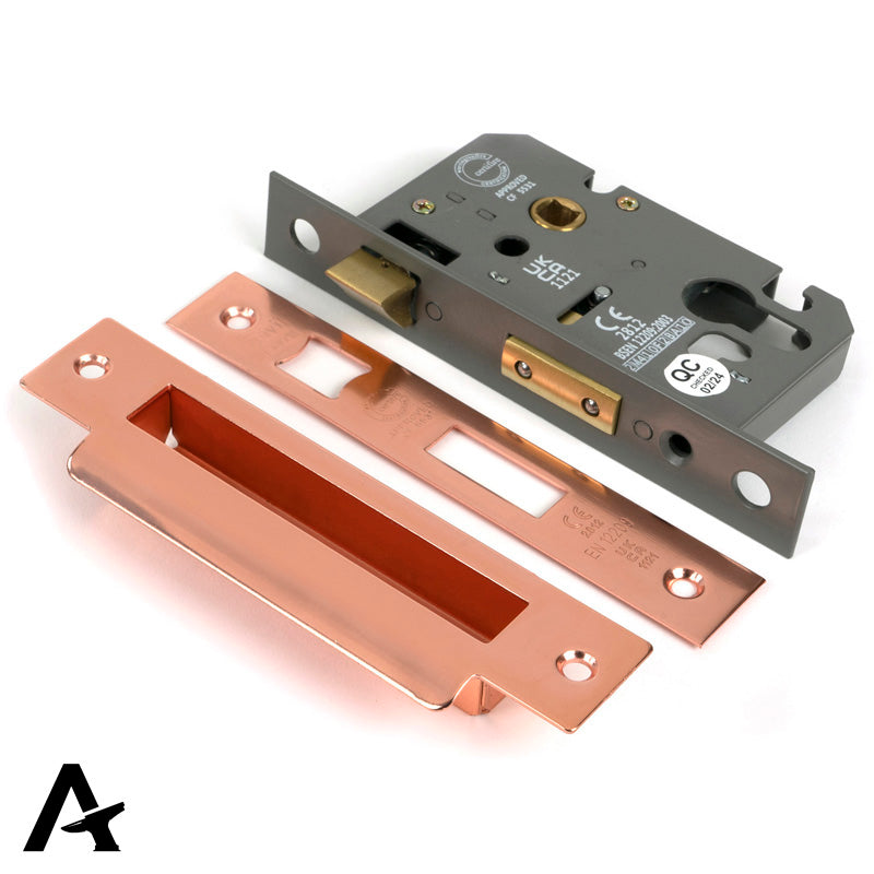 EURO SASH LOCK BS44 64 PBZ - 51382 by MARCHES (ANVIL) ARCHITECTURAL HARDWARE