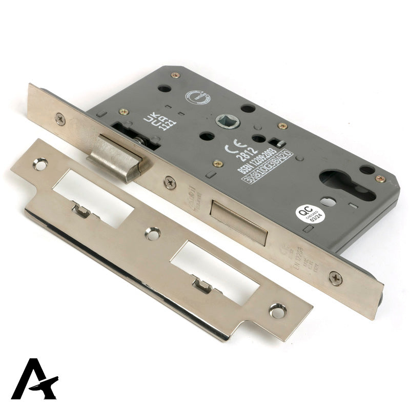 EURO DIN SASH LOCK BS60 72 PNP - 51803 by MARCHES (ANVIL) ARCHITECTURAL HARDWARE