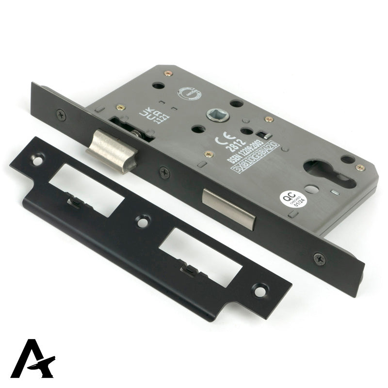 EURO DIN SASH LOCK BS60 72 AGBZ - 51806 by MARCHES (ANVIL) ARCHITECTURAL HARDWARE