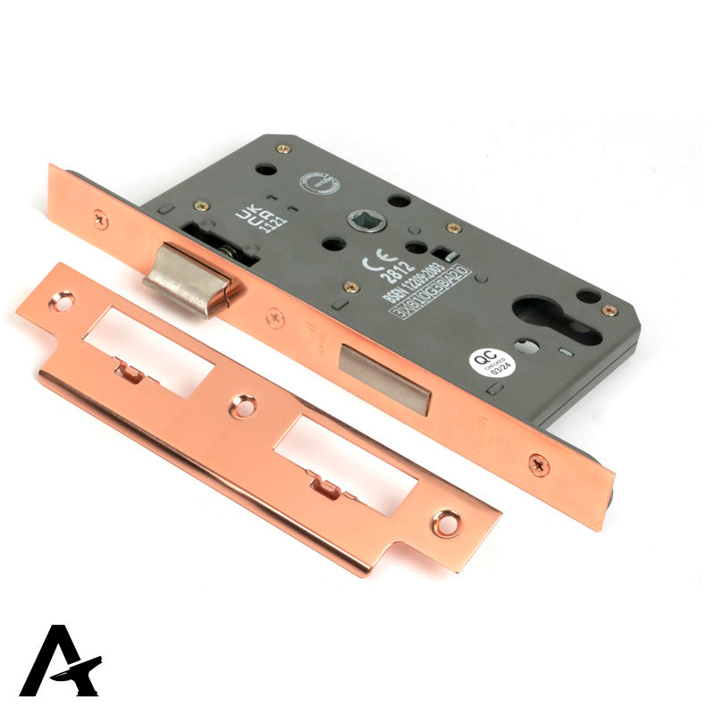 EURO DIN SASH LOCK BS60 72 PBZ - 51807 by MARCHES (ANVIL) ARCHITECTURAL HARDWARE