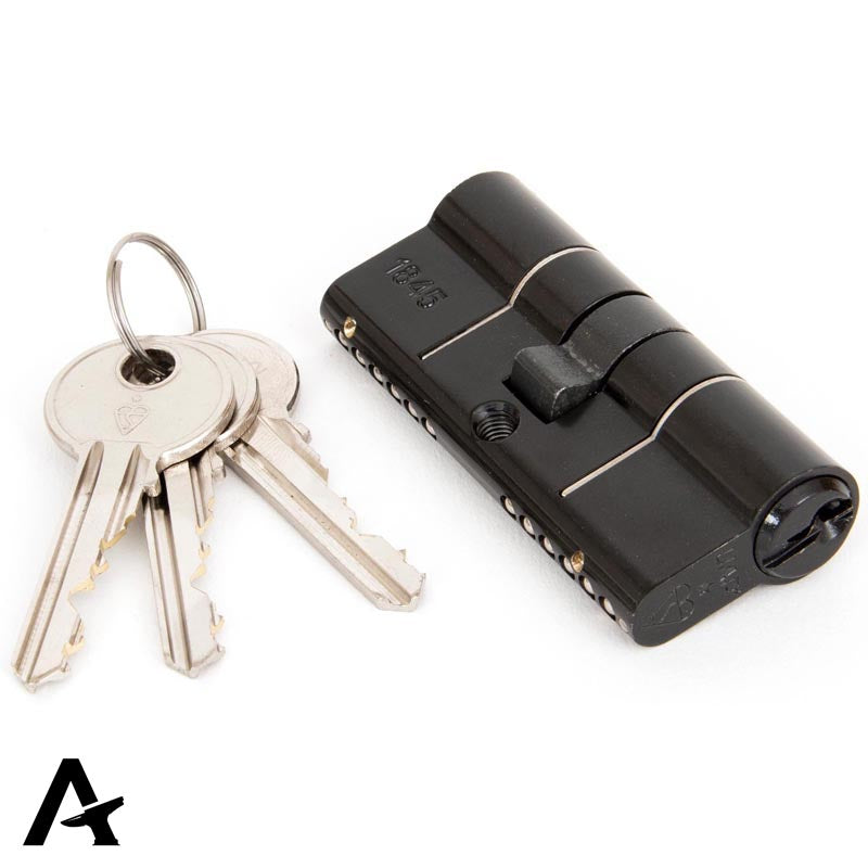 EURO CYLINDER DIF 35/35 BLK - 90228 by MARCHES (ANVIL) ARCHITECTURAL HARDWARE