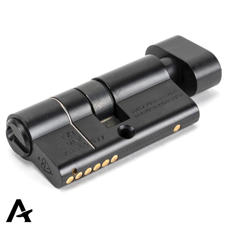 EURO CYLINDER/THUMBTURN 6PIN ALIKE 30/30 BLK by MARCHES (ANVIL) ARCHITECTURAL HARDWARE
