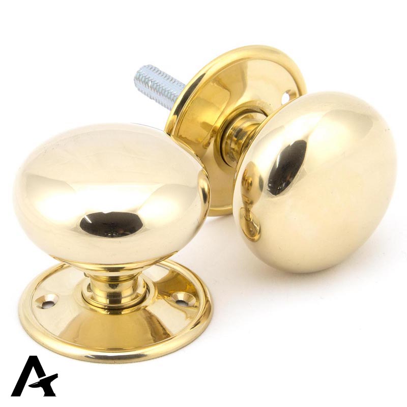 MUSHROOM MORTICE/RIM KNOB 57x55x57 PBR - 91529 by MARCHES (ANVIL) ARCHITECTURAL HARDWARE