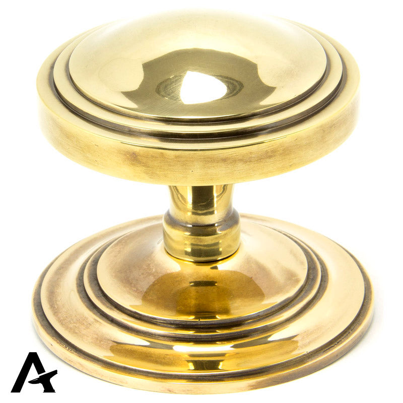 ART DECO CENTRE DOOR KNOB 81x78x90 AGBR