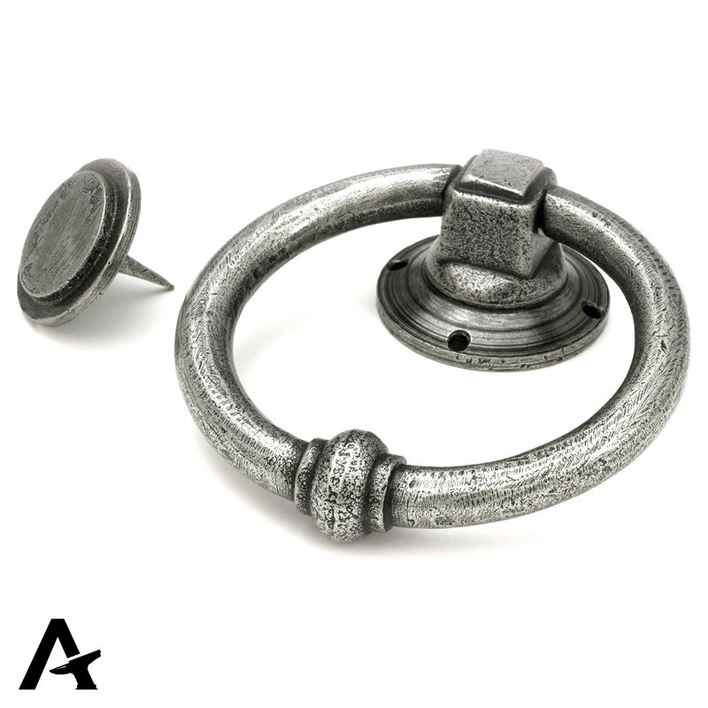 REGENCY DOOR KNOCKER RING 103x38x40 PEW