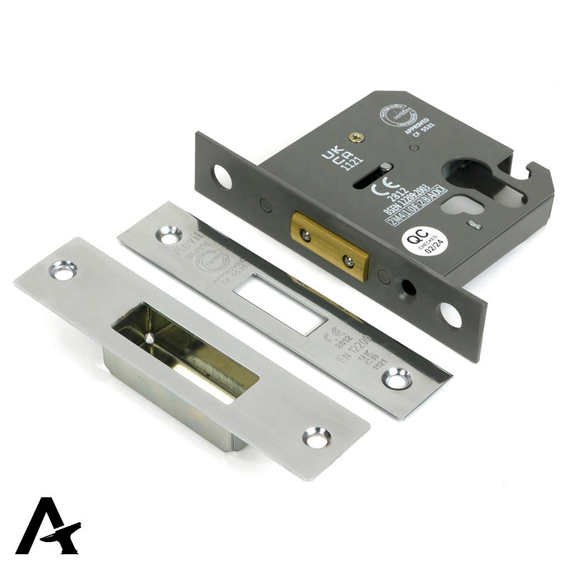 EURO DEAD LOCK BS BS56 76 PSS - 51465 by MARCHES (ANVIL) ARCHITECTURAL HARDWARE
