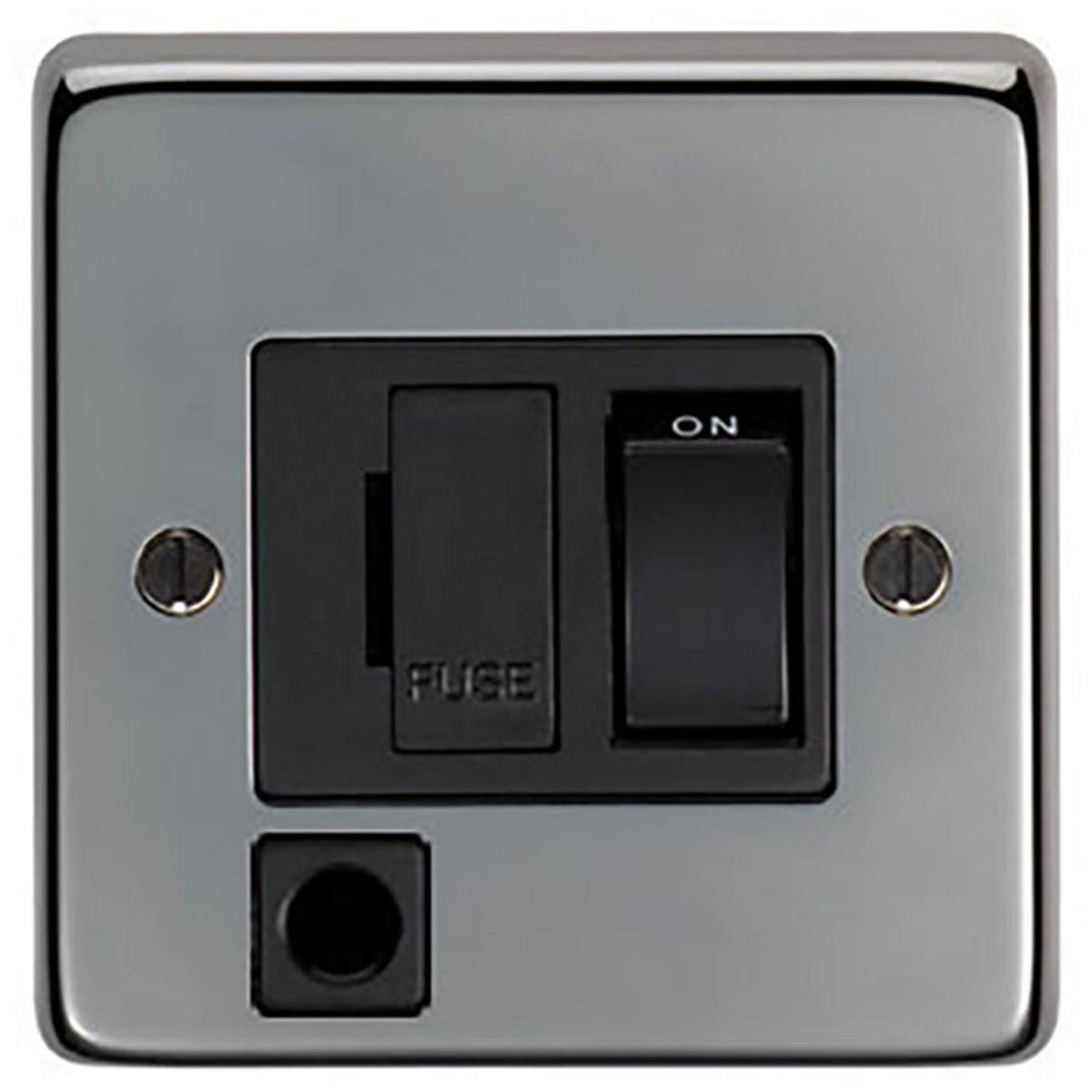 SWITCHED FUSE+FLEX 13AMP 86x86x7 BKN