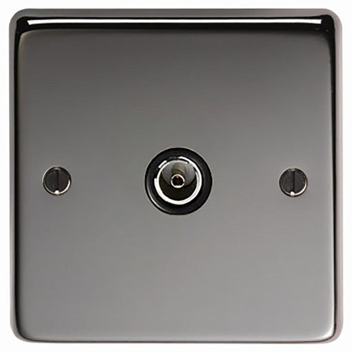 TV SOCKET SINGLE 86x86x7 BKN