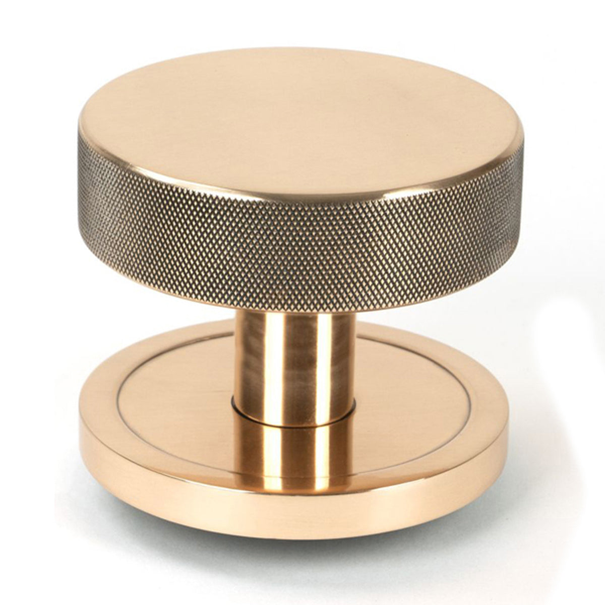 BROMPTON CENTRE DOOR KNOB PLAIN 90x70 PBZ