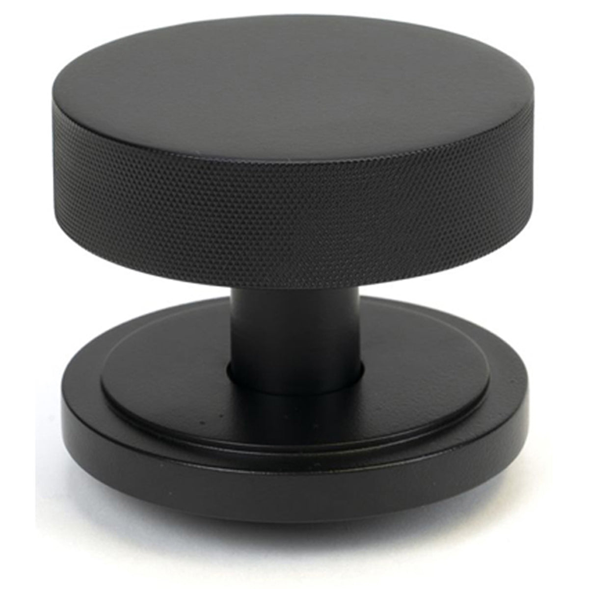 BROMPTON CENTRE DOOR KNOB ART DECO 90x70 MBK