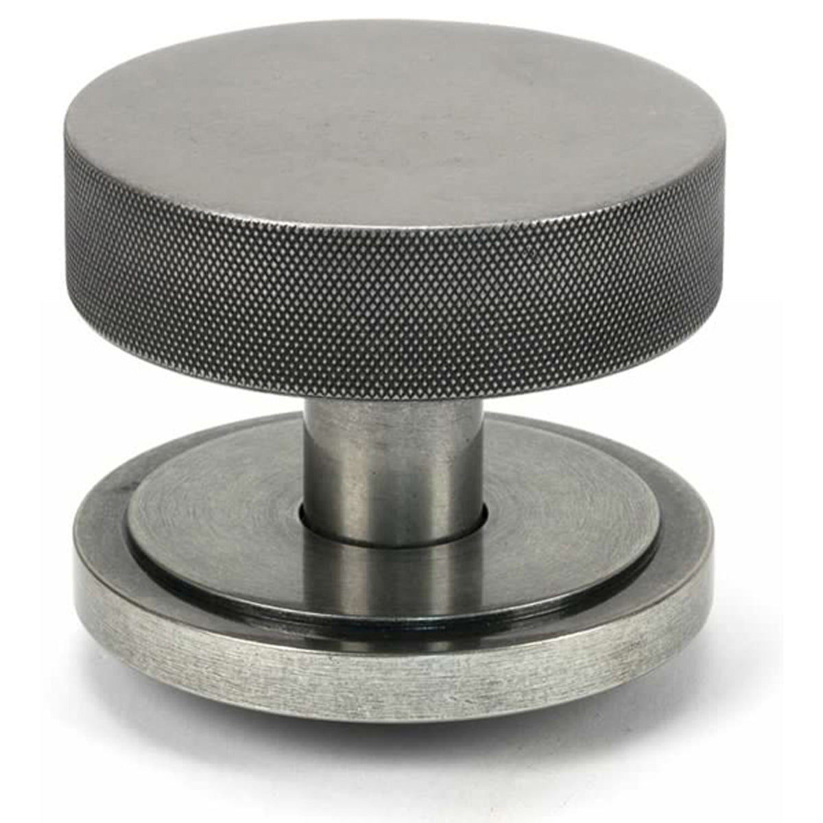 BROMPTON CENTRE DOOR KNOB ART DECO 90x70 PEW