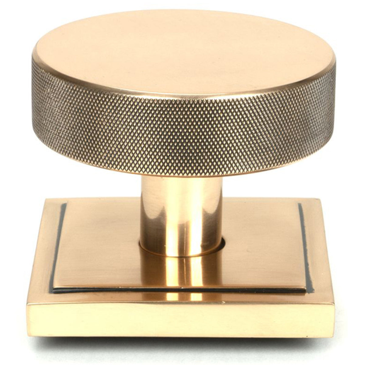 BROMPTON CENTRE DOOR KNOB SQUARE 90x70 PBZ