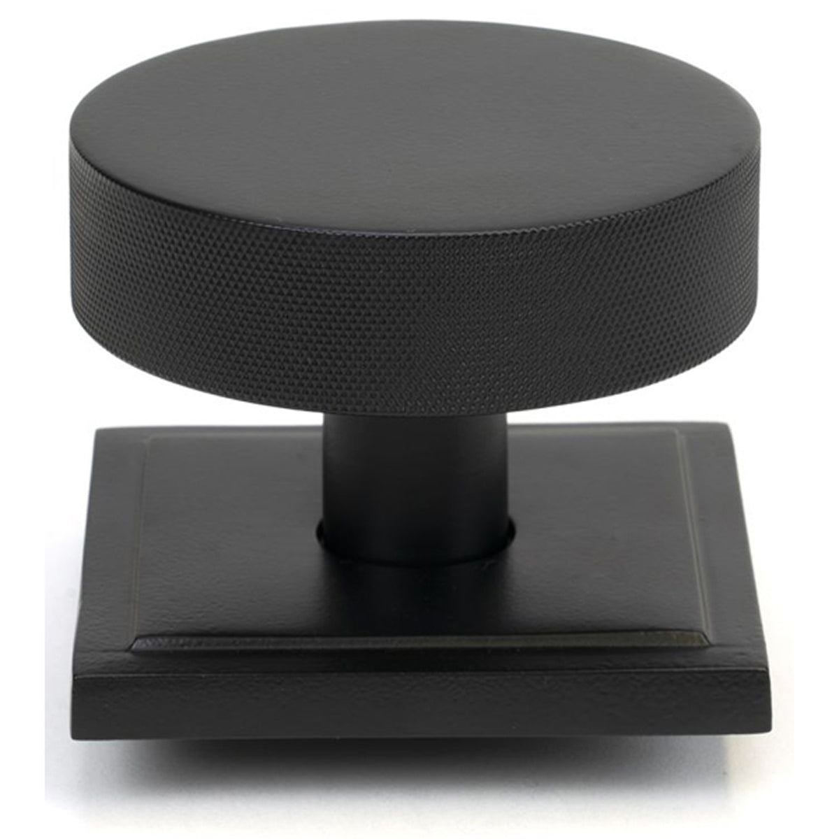 BROMPTON CENTRE DOOR KNOB SQUARE 90x70 MBK