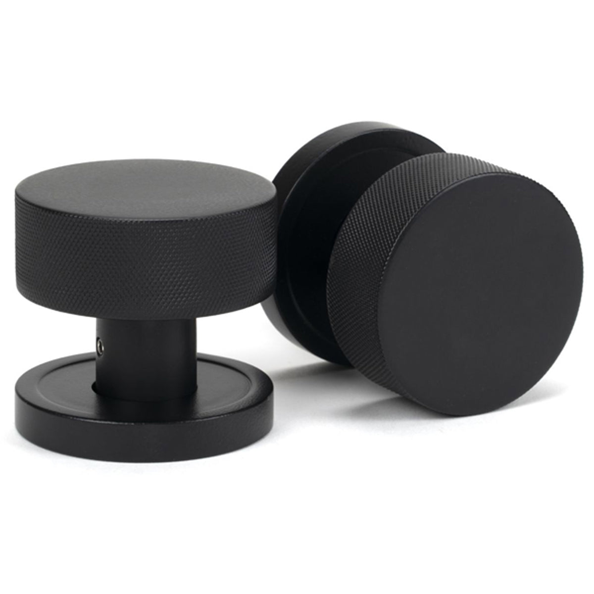 BROMPTON MORTICE/RIM KNOB PLAIN 63x54x22 MBK - 46798 by MARCHES (ANVIL) ARCHITECTURAL HARDWARE