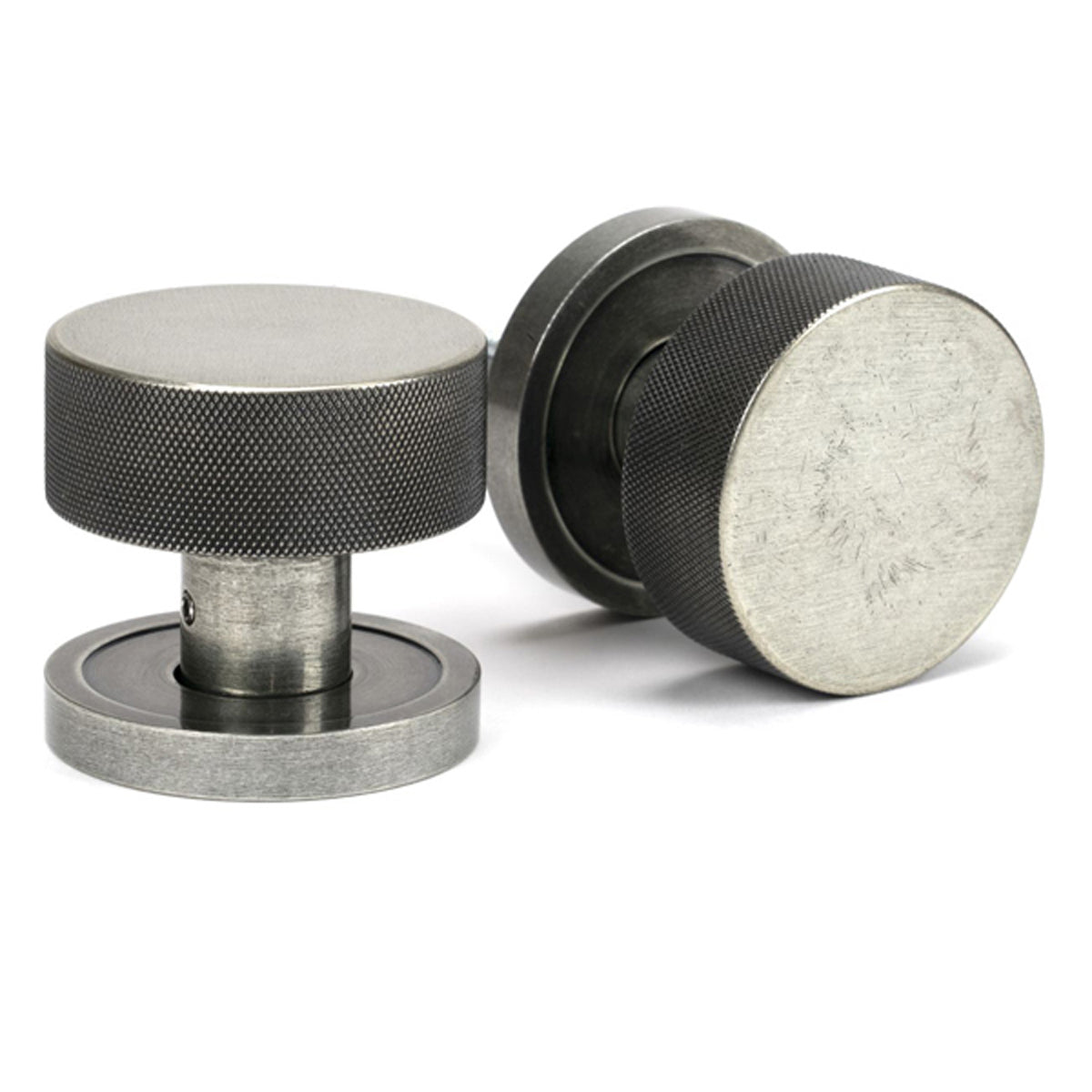 BROMPTON MORTICE/RIM KNOB PLAIN 63x54x22 PEW