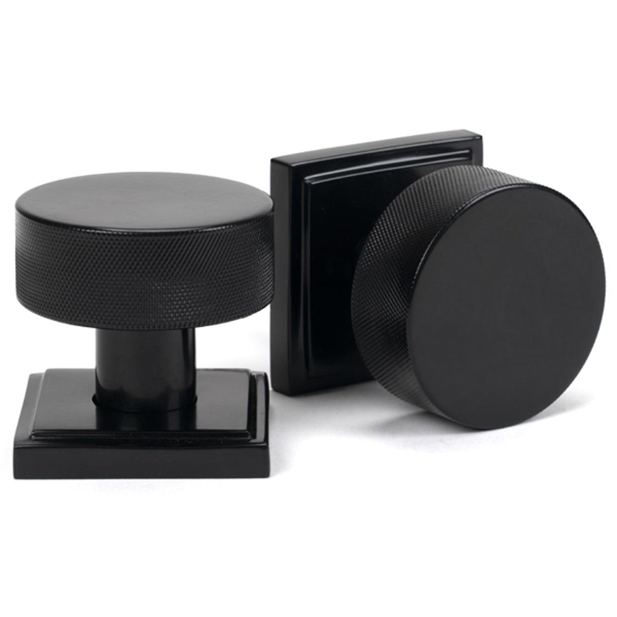 BROMPTON MORTICE/RIM KNOB SQUARE 63x54x22 BLK