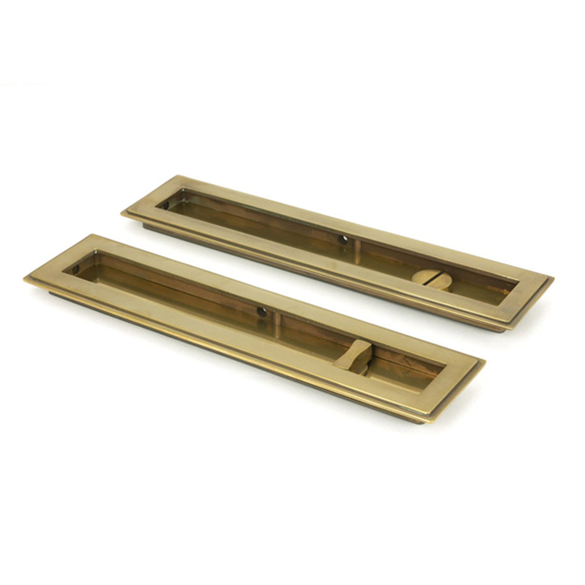 RECTANGULAR PULL PRIVACY ART DECO 250x60x13 AGBR - 48309 by MARCHES (ANVIL) ARCHITECTURAL HARDWARE