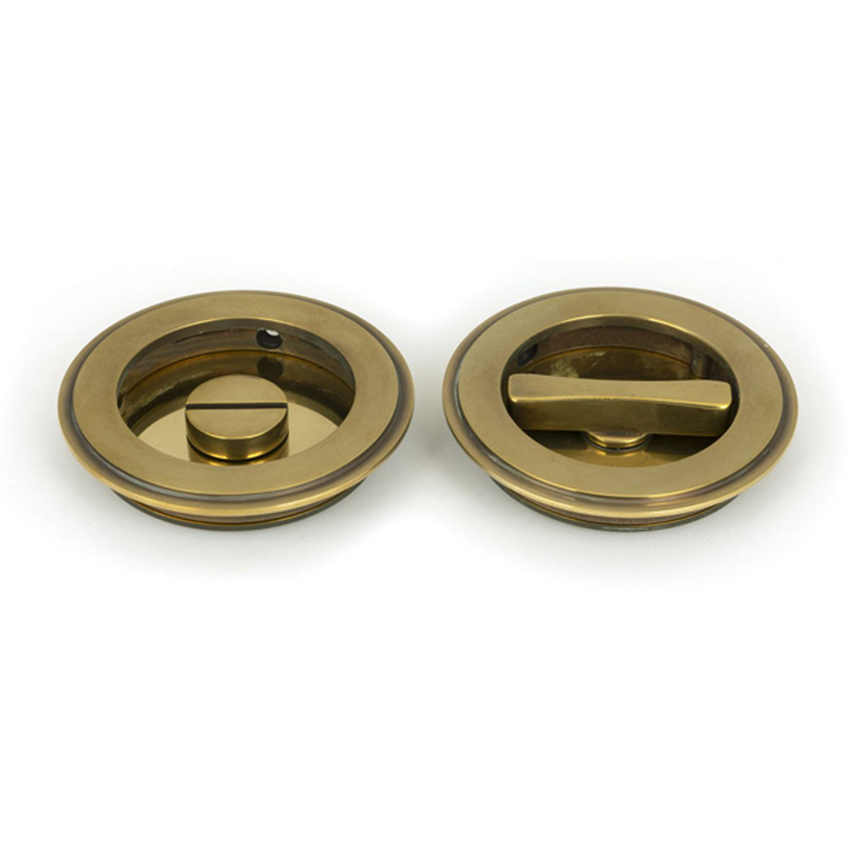 ROUND PULL PRIVACY PLAIN 75x13 AGBR