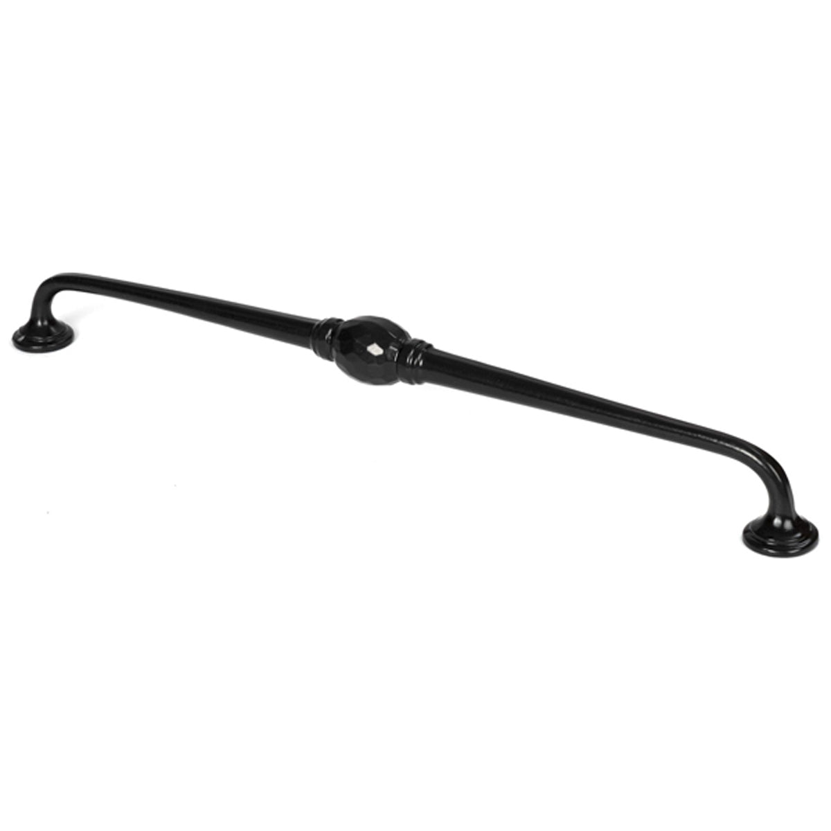 HAMMERED D HANDLE 320HC 25x346x49 BLK