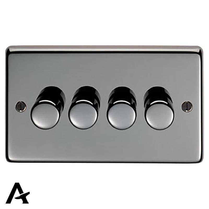 LED DIMMER SWITCH QUAD 146x86x7 BKN - 91816 by MARCHES (ANVIL) ARCHITECTURAL HARDWARE