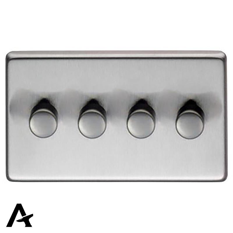 LED DIMMER SWITCH QUAD 146x86x7 SSS - 91817 by MARCHES (ANVIL) ARCHITECTURAL HARDWARE