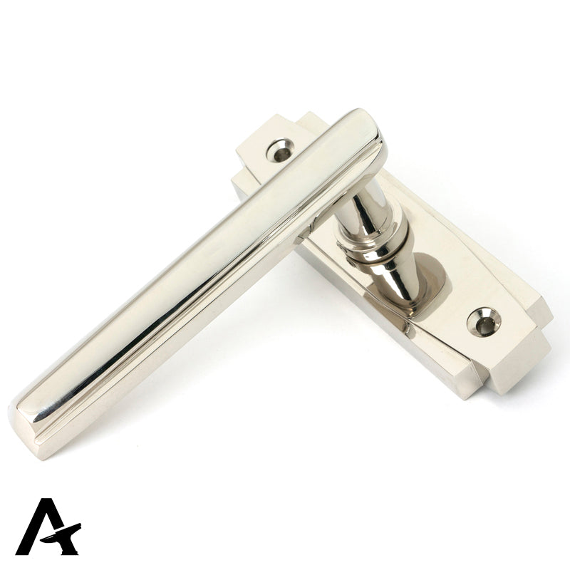 ART DECO LEVER HANDLE+ROSE 130x125x61 PNP by MARCHES (ANVIL) ARCHITECTURAL HARDWARE