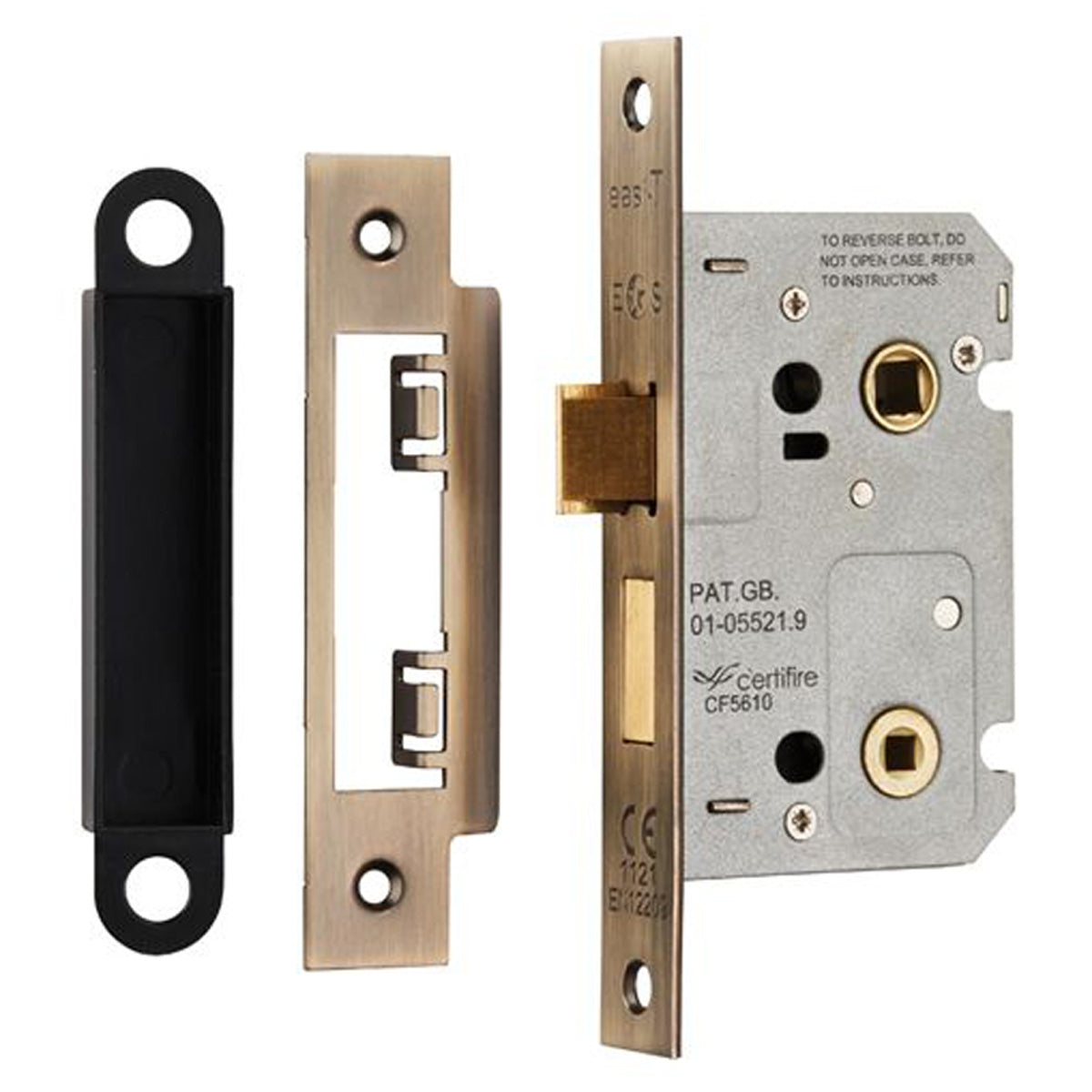 EASI-T CONT BATH LOCK SQU 64 ABR BAE5025AB by CARLISLE BRASS