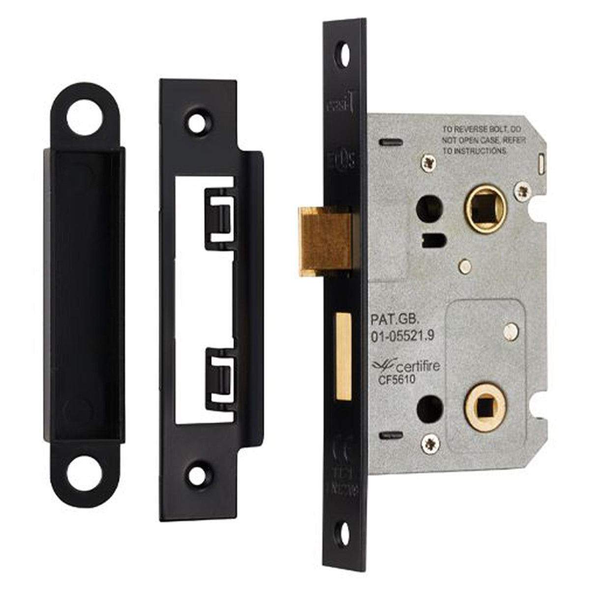 EASI-T CONT BATH LOCK SQU 64 MBK BAE5025MB by CARLISLE BRASS