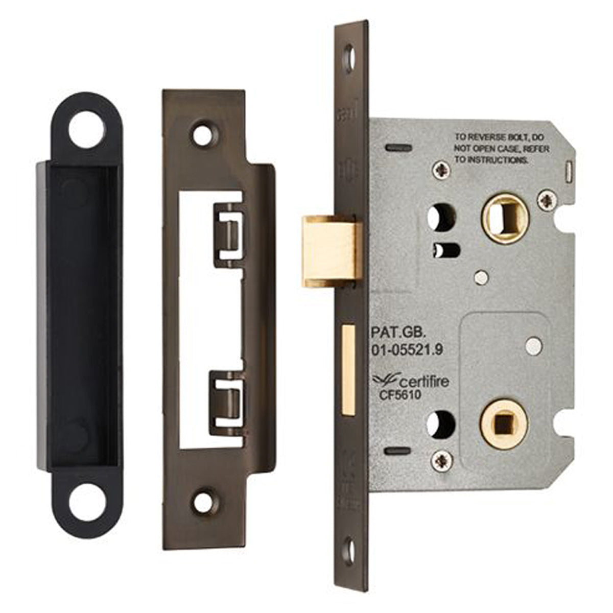 EASI-T CONT BATH LOCK SQU 64 MBZ BAE5025MBRZ by CARLISLE BRASS