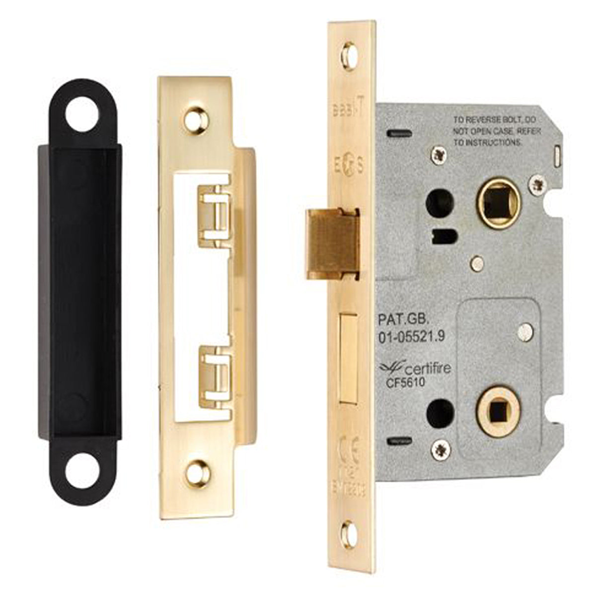 EASI-T CONT BATH LOCK SQU 64 SBR BAE5025SB by CARLISLE BRASS