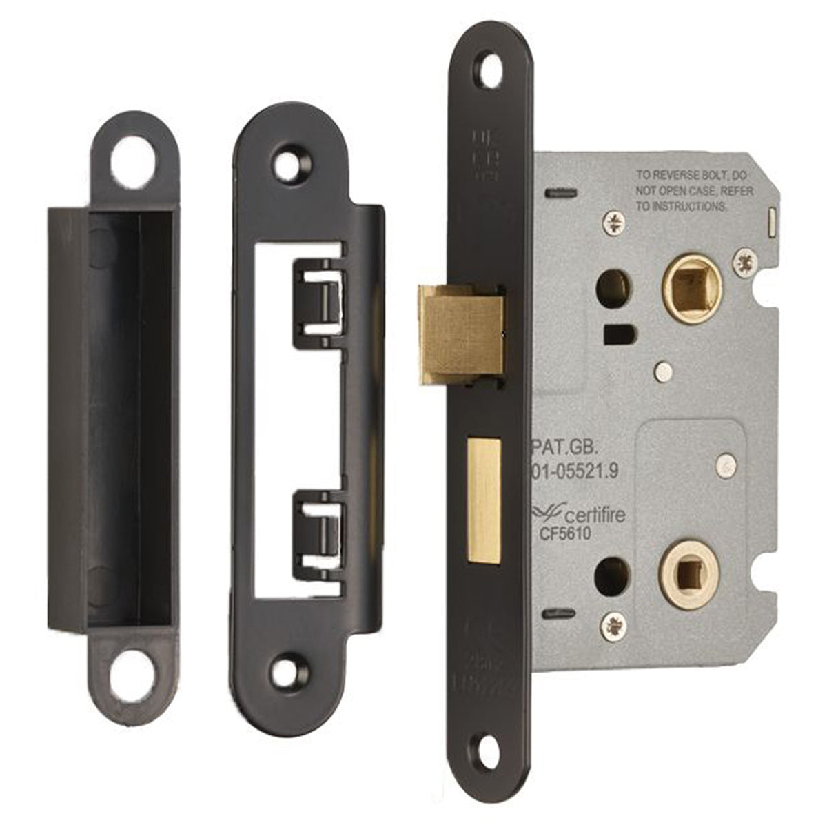 EASI-T CONT BATH LOCK RAD 64 MBK BAE5025MB/R by CARLISLE BRASS