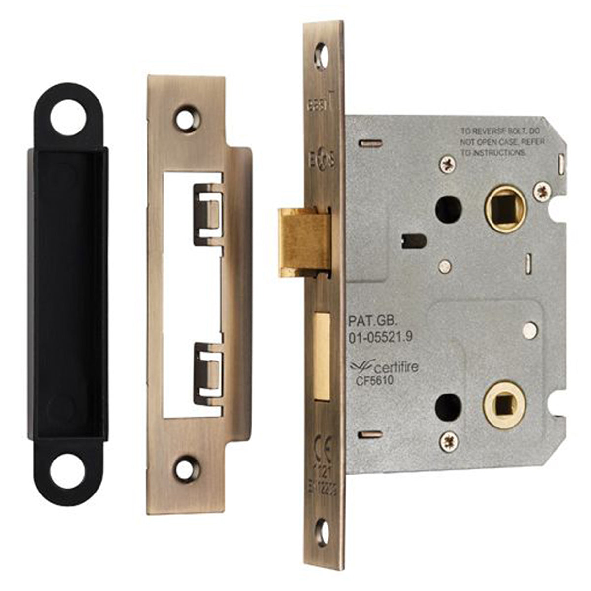 EASI-T CONT BATH LOCK SQU 76 ABR BAE5030AB by CARLISLE BRASS