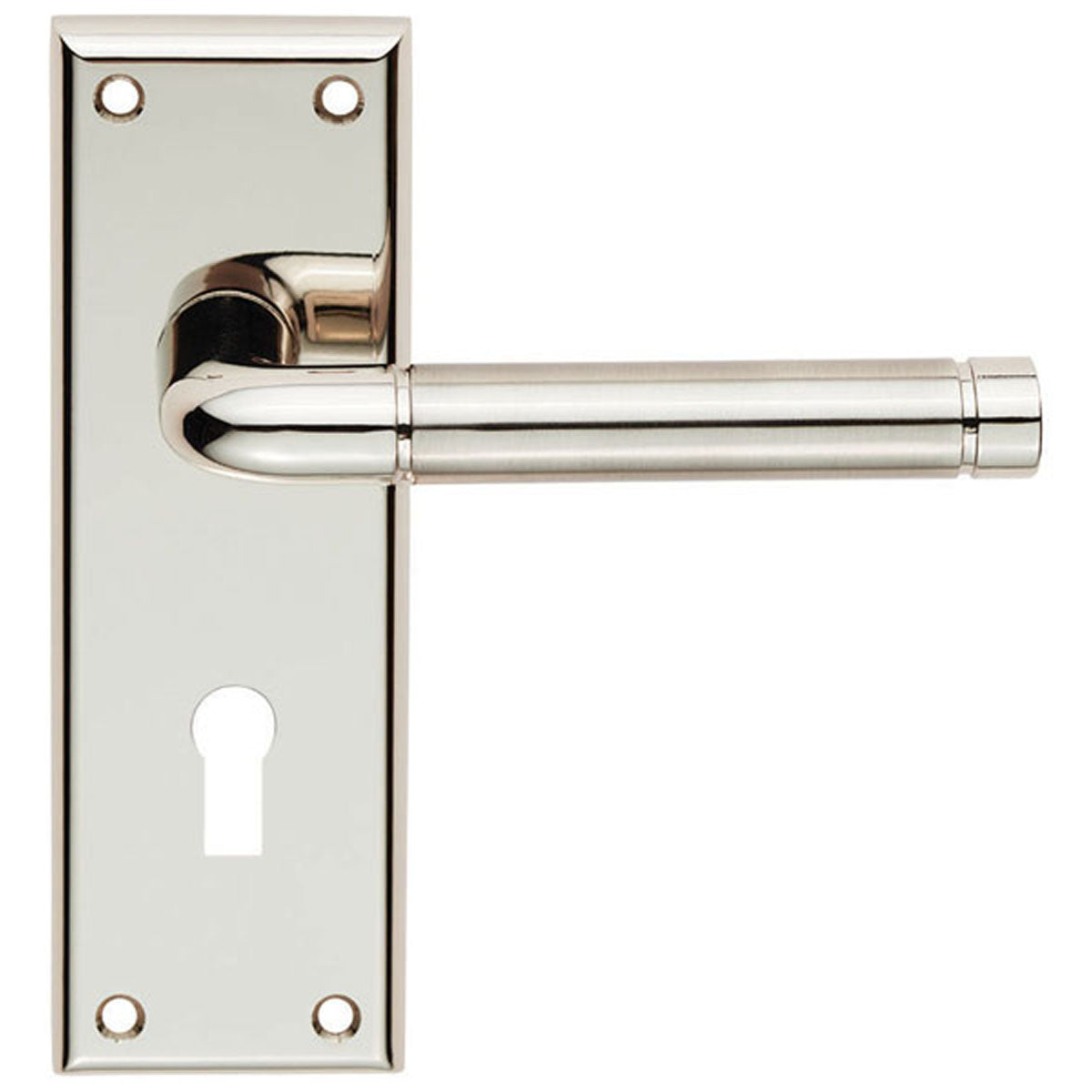QUARANTA LEVER HANDLE LOCK 150x50 PNSN SZR041PNSN by CARLISLE BRASS