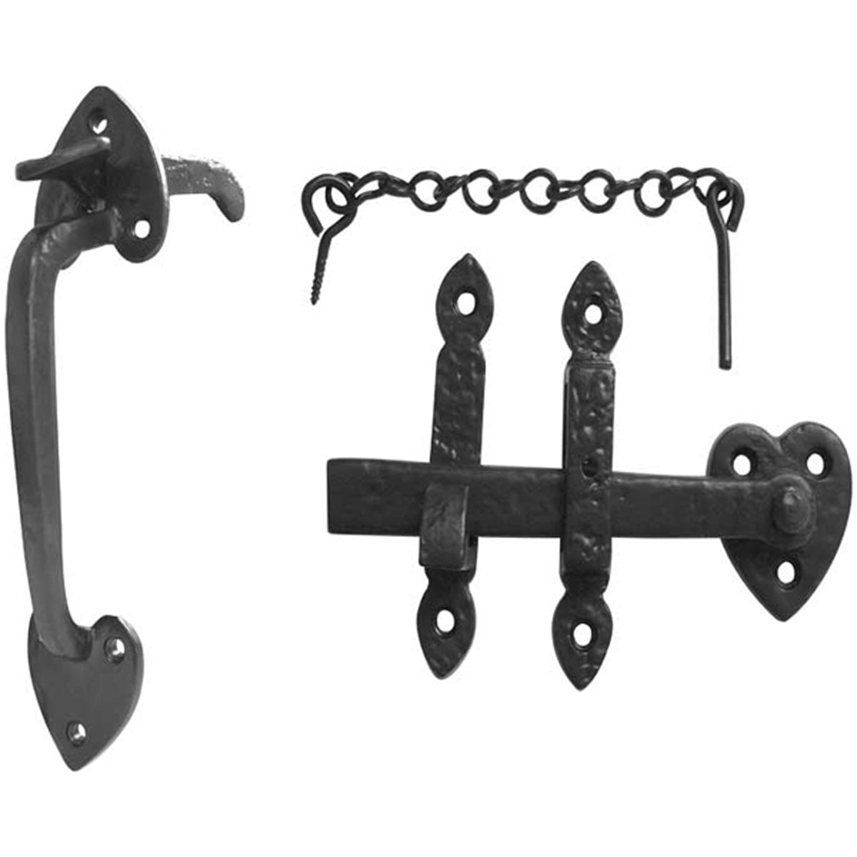 GARDEN GATE THUMB LATCH 203 BLK