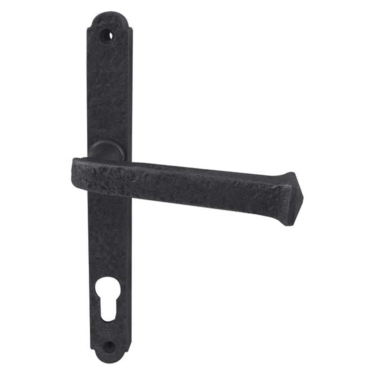 PVCu LOCKSET LEVER HANDLE 240x28x128 BLK JAB700