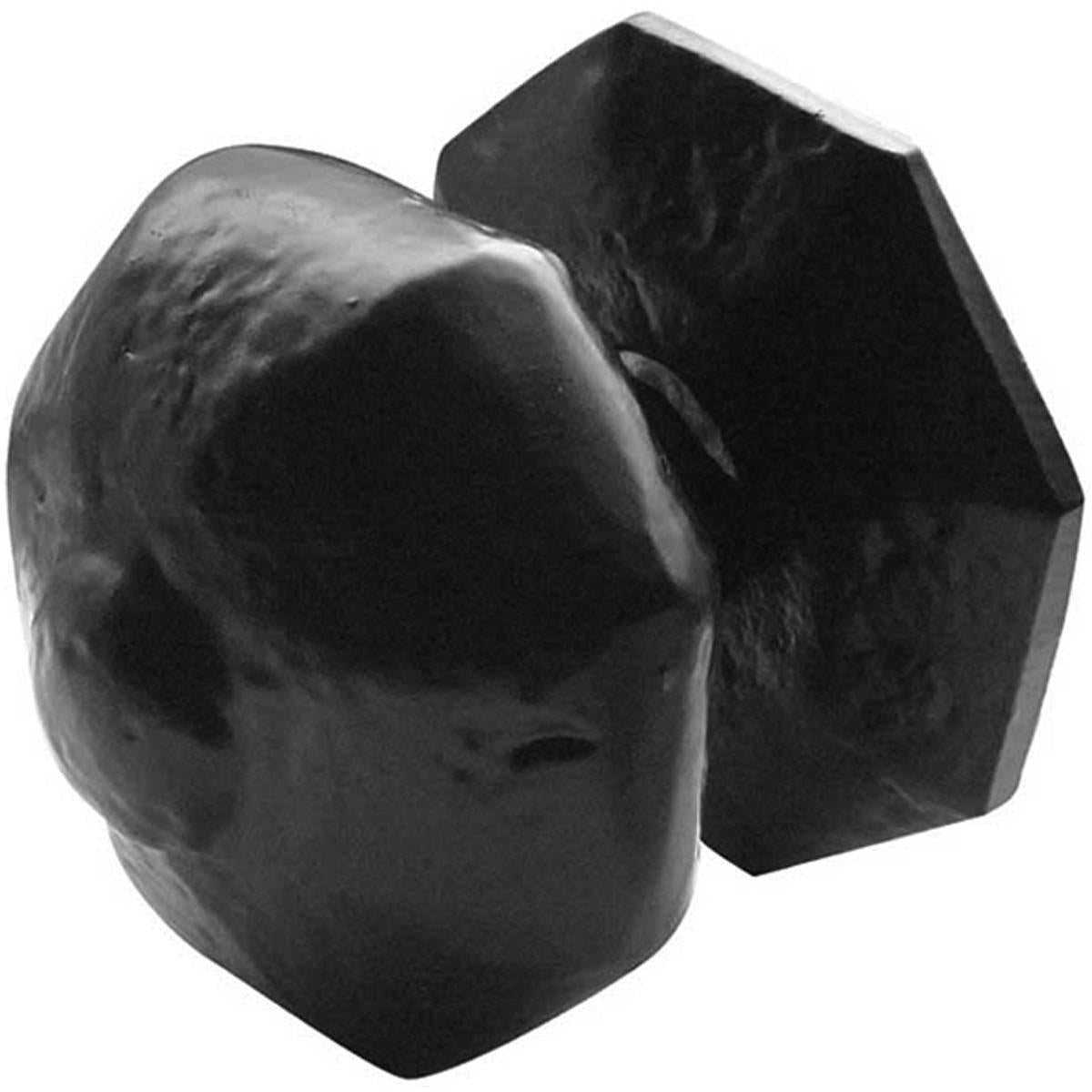CENTRE DOOR KNOB D70x63xD73 BLK