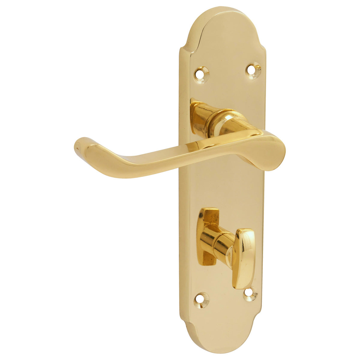 ECLIPSE CHROMAXE LEVER HANDLE+BACKPLATE 170x42 BATHROOM PBR by FRISCO UK SALES LTD