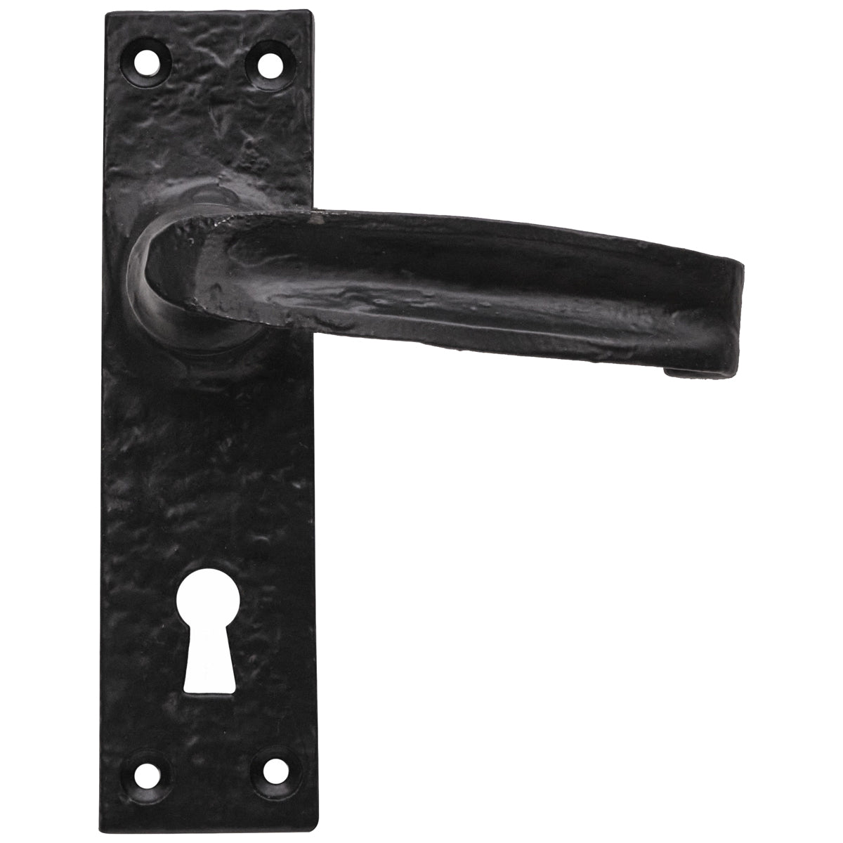 BLACK ANTIQUE WARWICK LEVER HANDLE SET LOCK 152x38 ABK